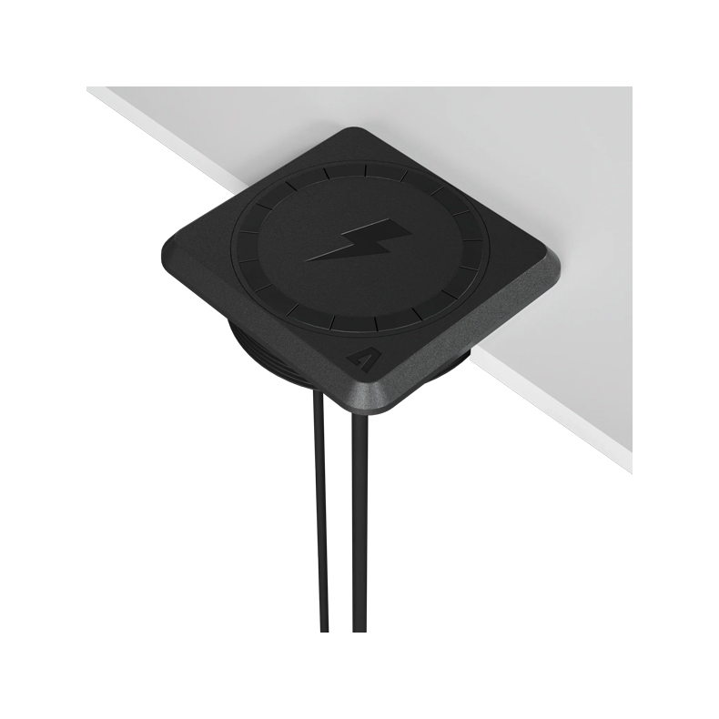 AquaAmp 800 tr�dl�s overflade monteret mobil lader 12V 25W Qi2