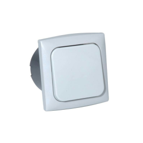 Afbryder enkelt 220v til indbygning komplet gr