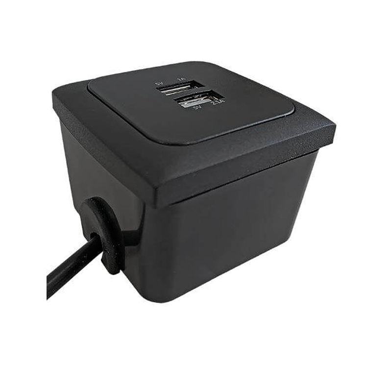 C-line p�bygnigsd�se sort til Indbygningsstik