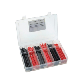 Krympeflex sortiment i plastbokse 150stk 50-100cm 3,2-19mm