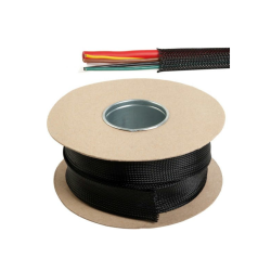 Kabelbeskyttelse fleksibel monoflilament sort