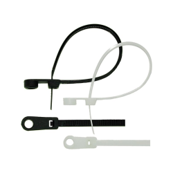 Strips med hul, hvid