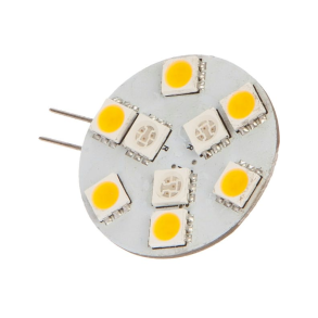 Nauticled G4 rd/hvid sidepin 30mm 10-30vdc 0,5/1,4/10W