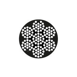 Wire 7 x 19 coated hvid  4 x 8mm