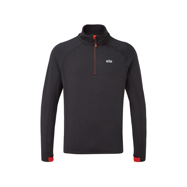 Gill 1081 Termofleece top m/lynls grafit Gill 1081 4-vejs Thermal fleece m/halslynls Grafit Str XXL