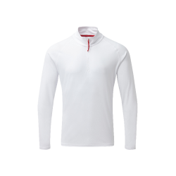 Gill UV009 Lang�rmet zip T-shirt men's UV50+ hvid