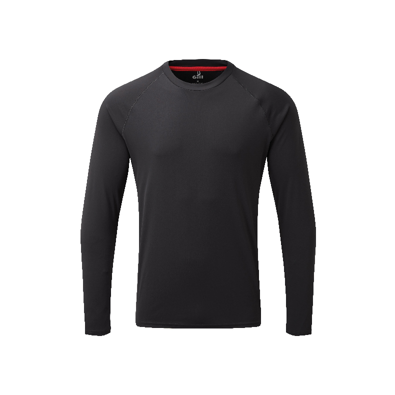 Gill UV011 Men's UV Langrmet Tec T-Shirt  Charcoal Str XL