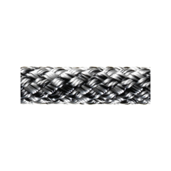 Robline Sirius 500 Allround tov, Slv/Sort  - 1 meter