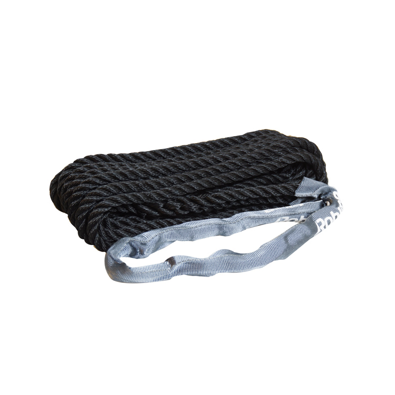 Robline fortjning, je med webbing, 3-slet sort 10m Robline fortjning, je med webbing, 3-slet Sort 16mm 10m
