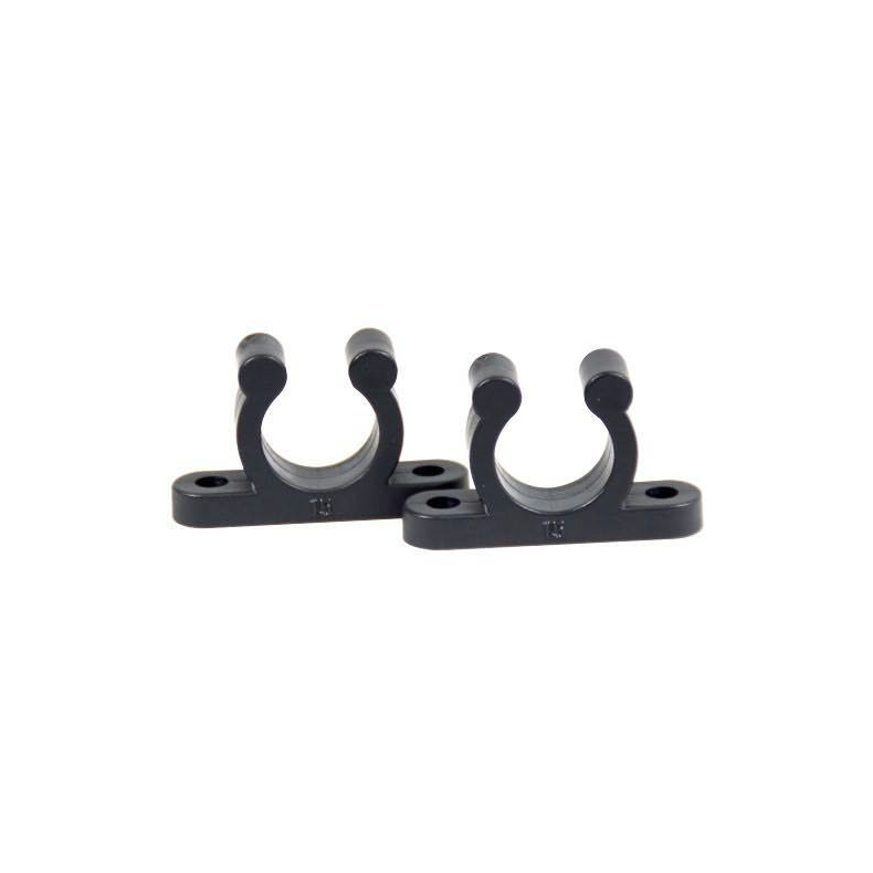Nylonclips 2 stk. Nylonclips 15mm 2stk med udvendig hul