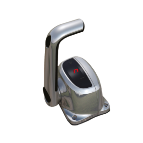 Ultraflex enkel topmonteret kontrolboks chrom med trim og l