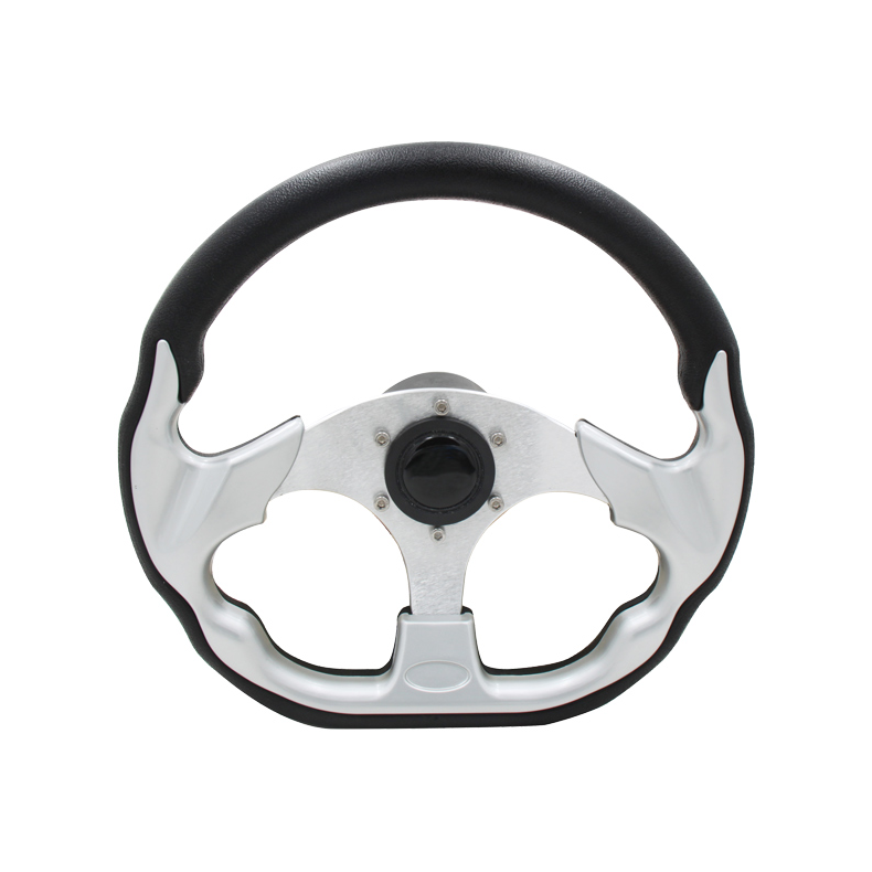 Sportsrat sort med alu, 318x303mm, med 3/4" std. nav