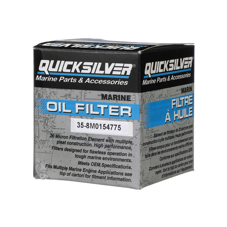 Quicksilver 8M0154775 Oliefilter til forskellige marinemotorer