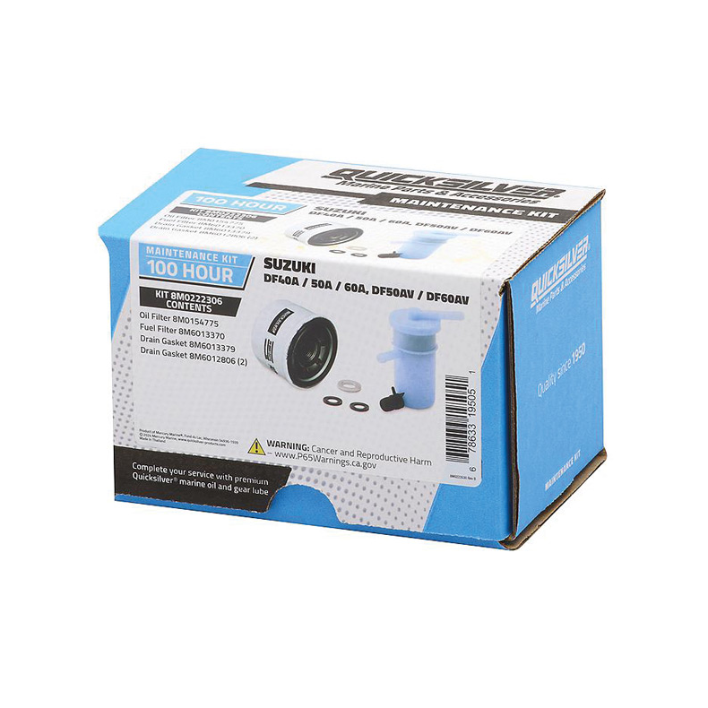 Quicksilver 8M0222306 100T Service Kit, Suzuki DF40A/50A/60A/DF50AV/DF60AV