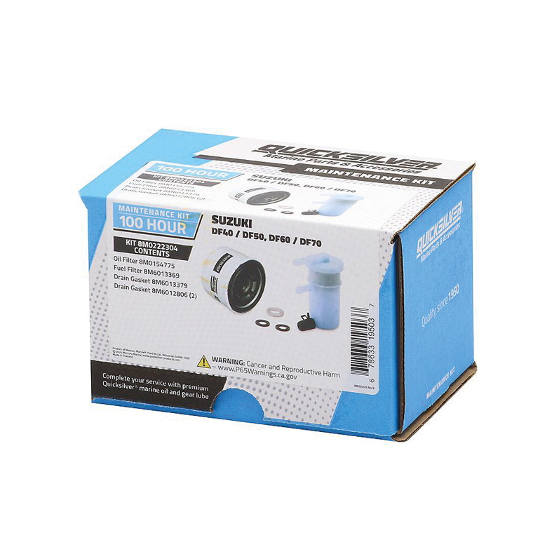 Quicksilver 8M0222304 100T Service Kit, Suzuki DF40/DF50 og DF60/DF70