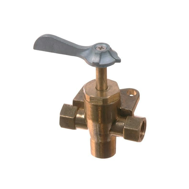Brndstofshane 3-vejs 1/4" NPT