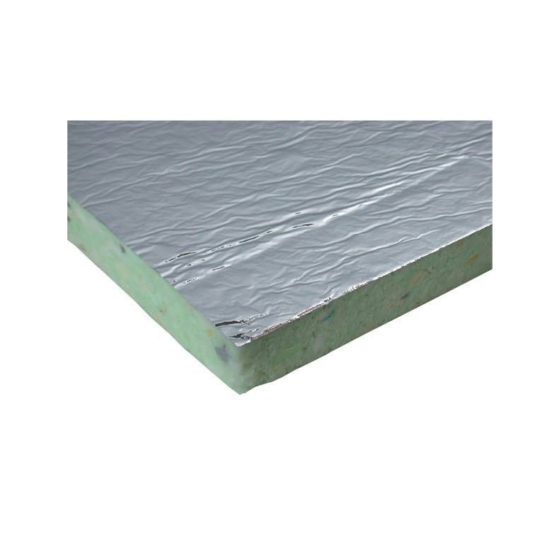 Motorrumsisolering med folie Isoflock Polytecplade m.folie 2x50x100