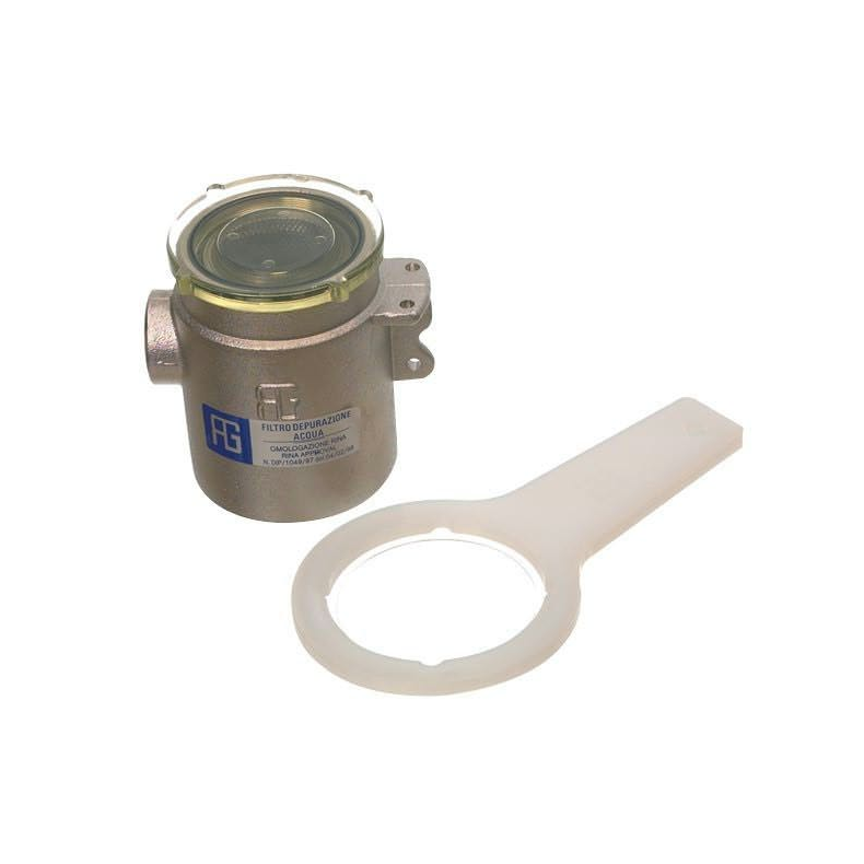 Vandfilter fork.messing  3/4" yacht