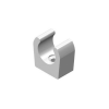 Whale mont. clips 15mm sort, Bulk 100stk