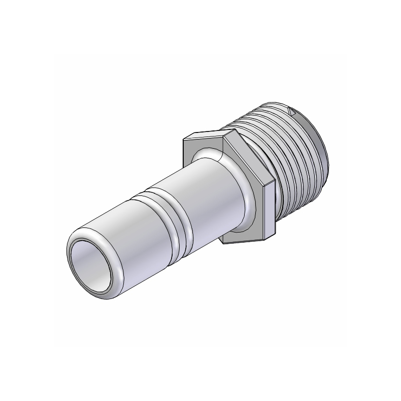 Hovedvare Whale adapter 1/2" han - 15mm slangestuds, 2stk.