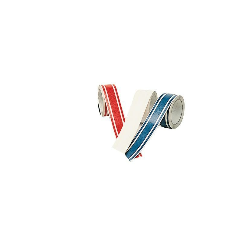 Dekotape med 3 striber Dekotape 50mm 10m. blå 3-str.
