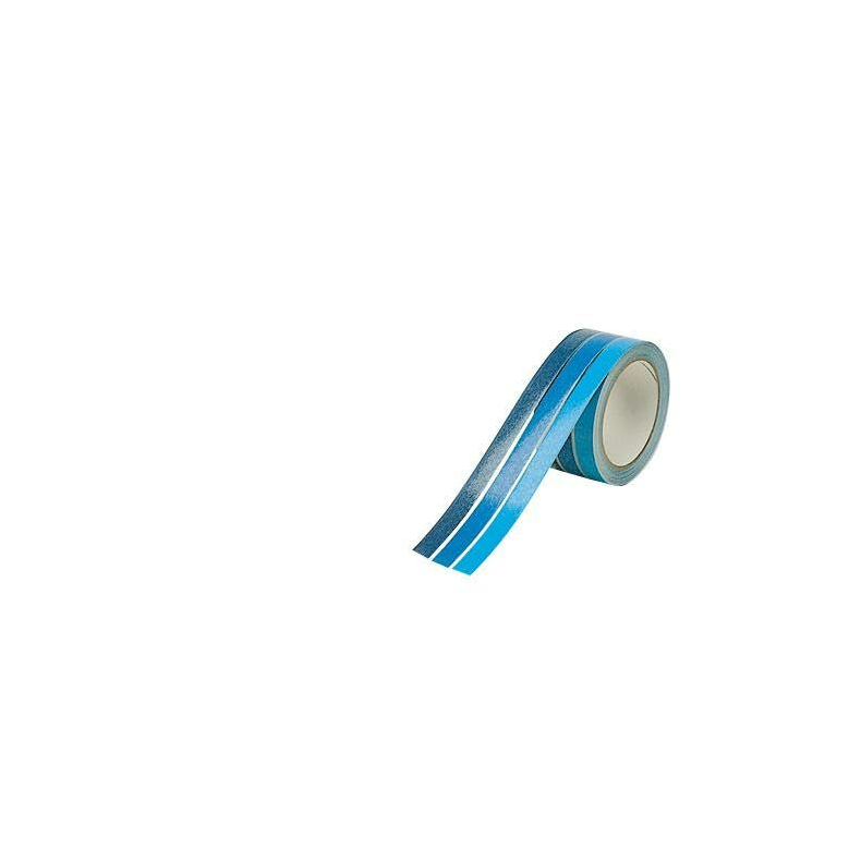 Dekotape 50mm 10m. bl 3-farv.