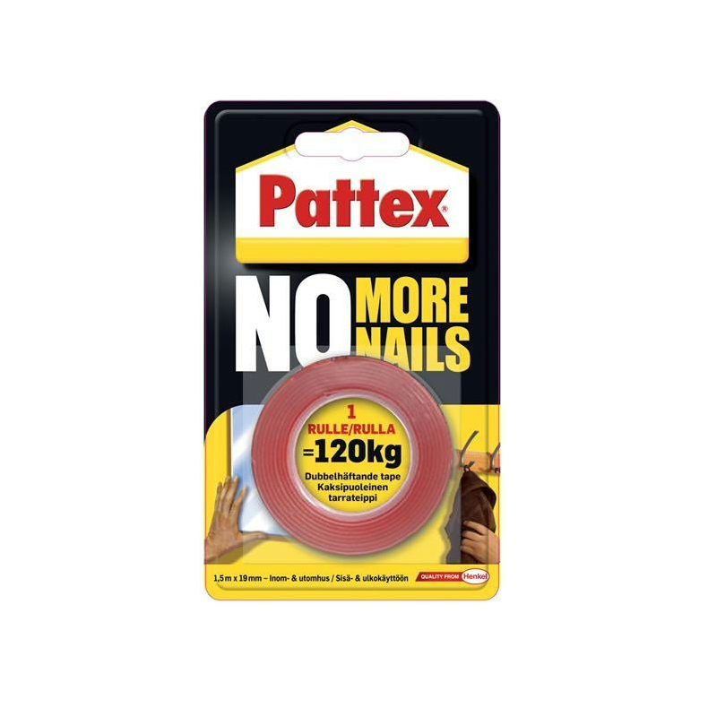 Dobbeltklbende tape 19mm x 1.5m