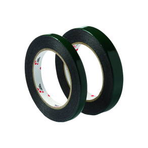 Dobbeltklbende tape sort udendrs 19mm x 5m