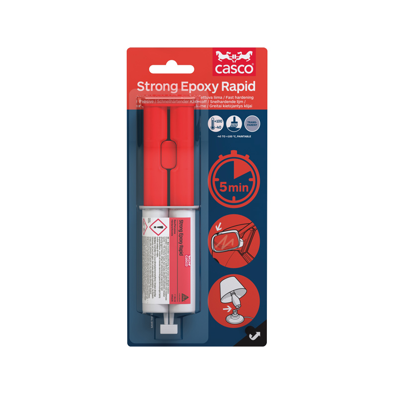 Casco Strong Epoxy Rapid pakke  24 ml (2 tuber  12 ml)