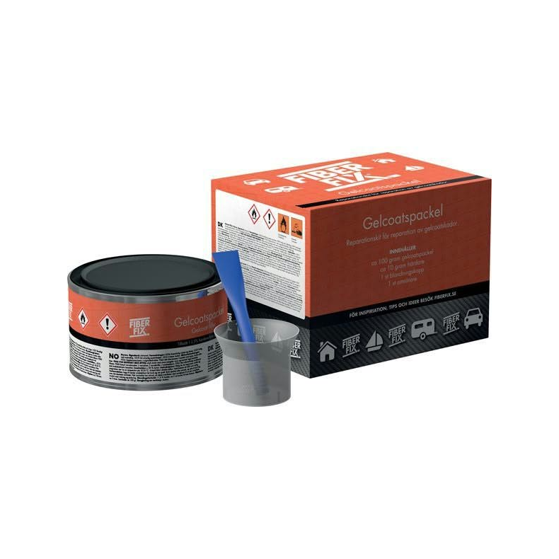 Fiber fix gelcoatspartel j2000 / n1000 hvid