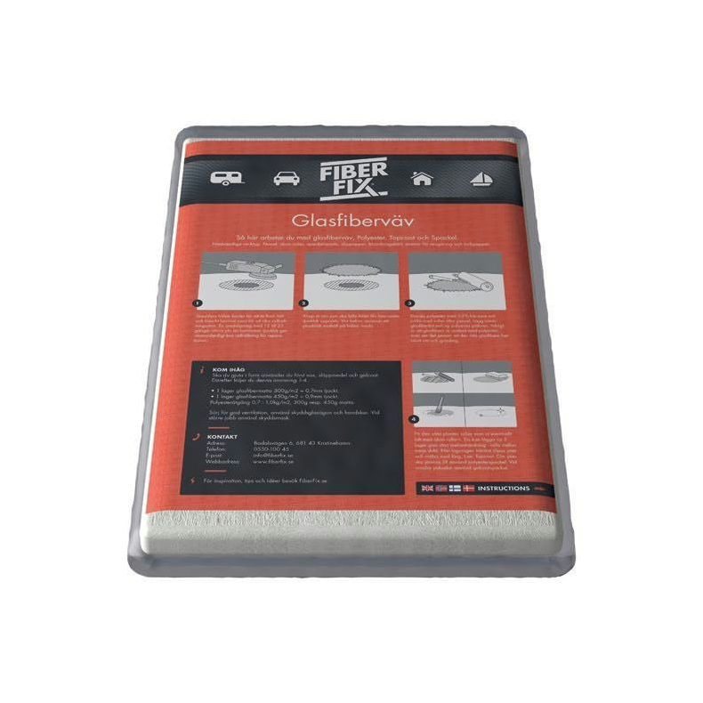 Fiber fix epoxy glasfibermtte 200 gr 1 x 5 m
