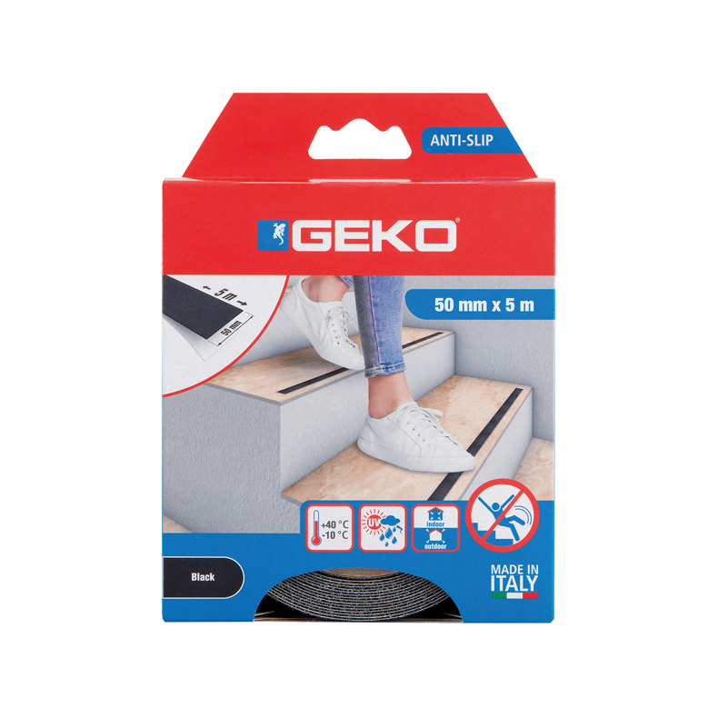 GEKO Skridsikker tape GEKO Skridsikker tape 50mm x 5 m sort