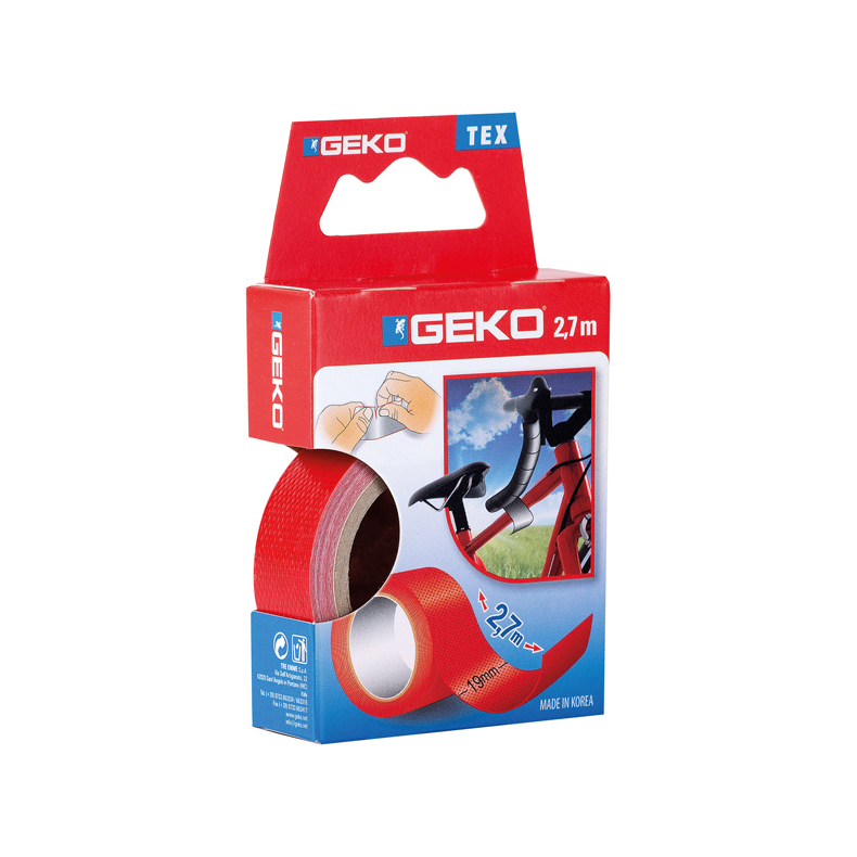 Geko l�rredstape Geko l�rredstape 19mm x 2,7 meter r�d