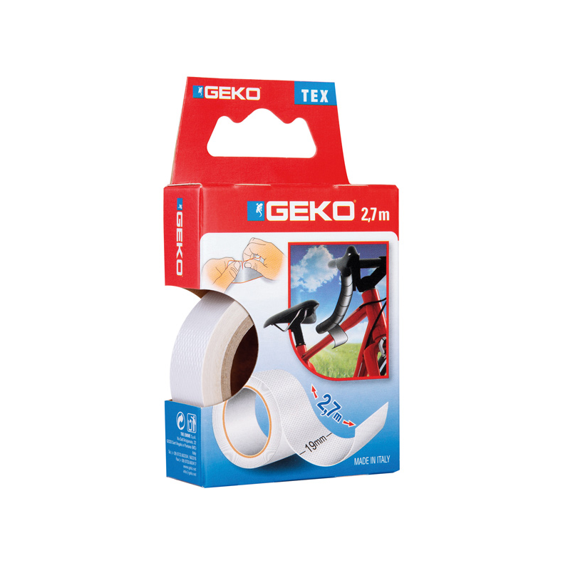 Geko l�rredstape Geko l�rredstape 19mm x 2,7 meter hvid