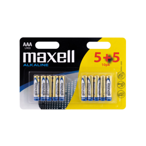 Maxell alkaline aaa / lr 03 batterier - 10stk