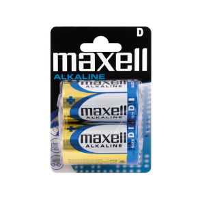 Maxell alkaline d / lr20 batterier - 2stk