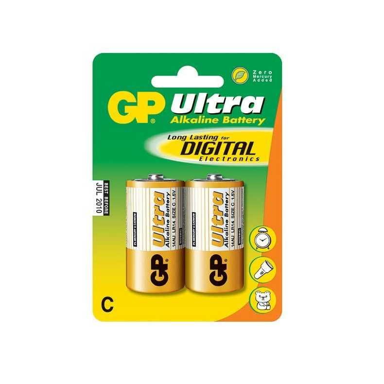 Batteri Lr14 Mellem 1.5v 2 Stk