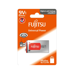 Fujitsu batteri 9 volt 6lf22 1 stk.