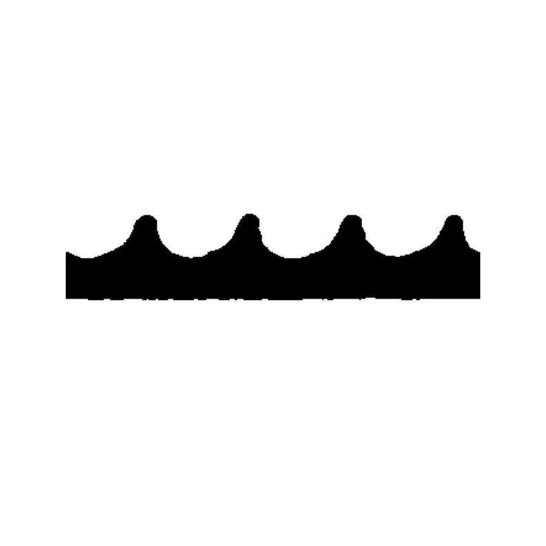 Gummimtte 1200x3.0mm sort - lbendem