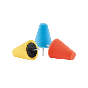 1852 Kegle poleringskit, 3 stk. kegler grov, medium,bld