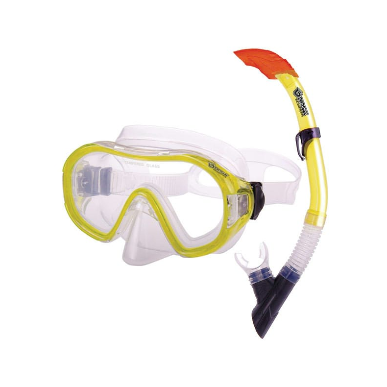 Base Dykkermaske & Snorkelst 100% Silikone Junior