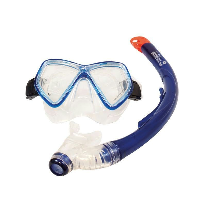 Dykkermaske & Snorkel Junior Silk Klar/Bl
