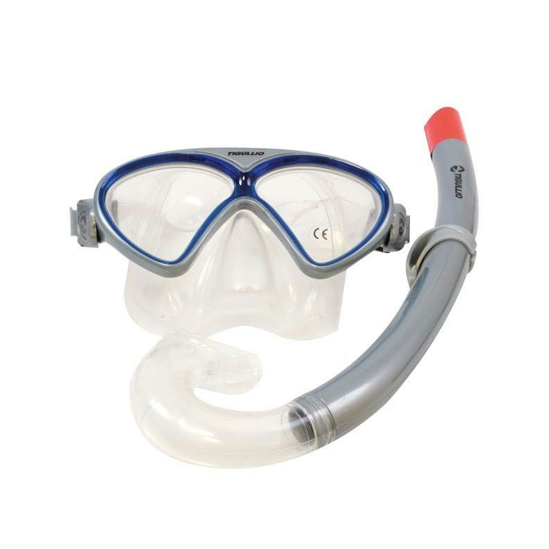 Dykkermaske & Snorkel Ft 1600 Silikone Klar/Slv