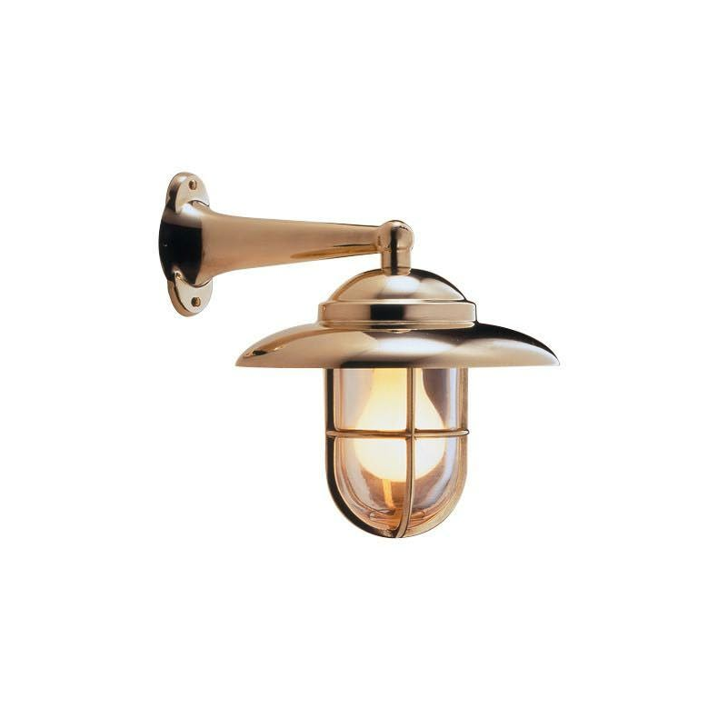 V�glampe m.gitter/sk�rm blank finish klar glas E27