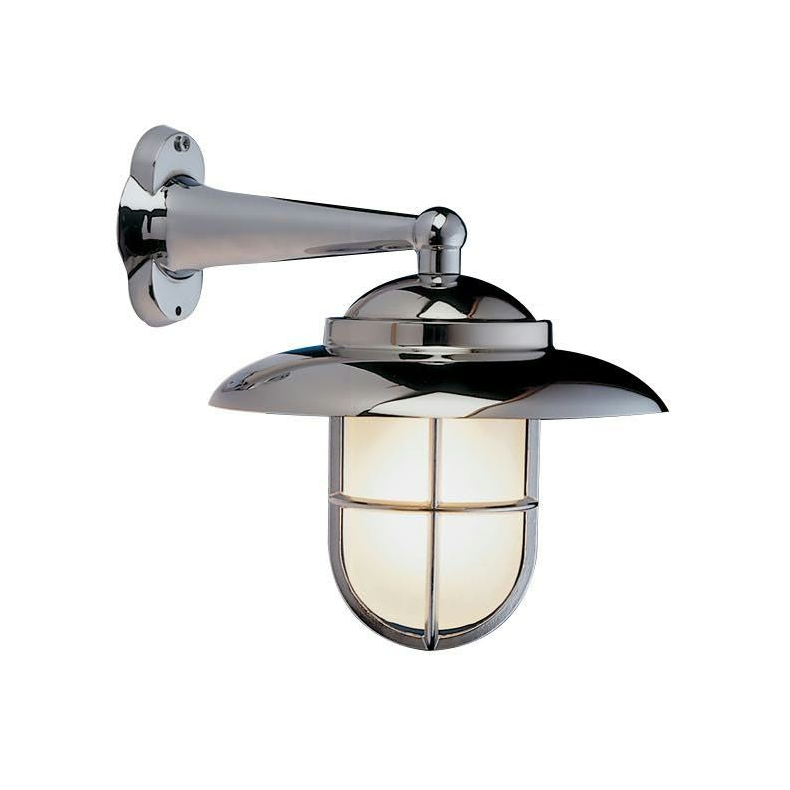 V�glampe m.gitter/sk�rm forkr. sandbl�st glas E27