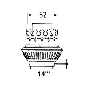DHR Brnder messing for 14