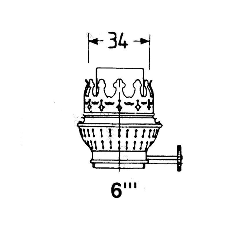 DHR Brnder messing 6"