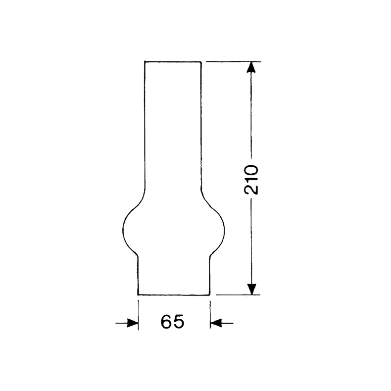 DHR Lampeglas 20 x 210mm