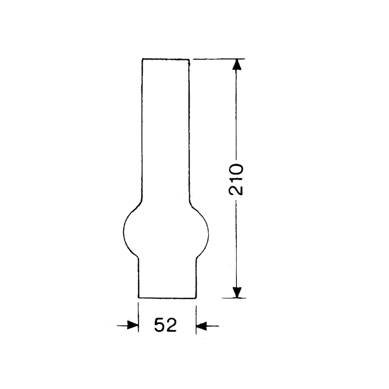 DHR Lampeglas 15 x 210mm