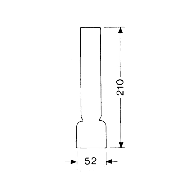 DHR Lampeglas 14 x 210mm